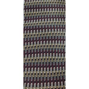 Harve Benard by Benard Holtzman Mens Silk Geometric Regular Tie Burgundy 60x3.75